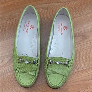 Marc Joseph Lime Green Golf Loafers